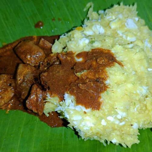 kappa vevichathu kudampuli meen curry