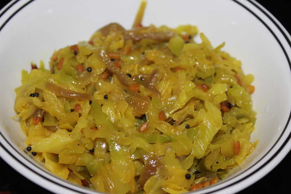 Cabbage Thoran Easy