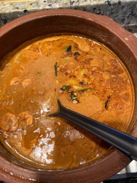 Thenga Varutharacha Konju Curry