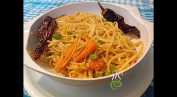 Peri Peri Sauce Veg Noodles Recipe - pachakam.com