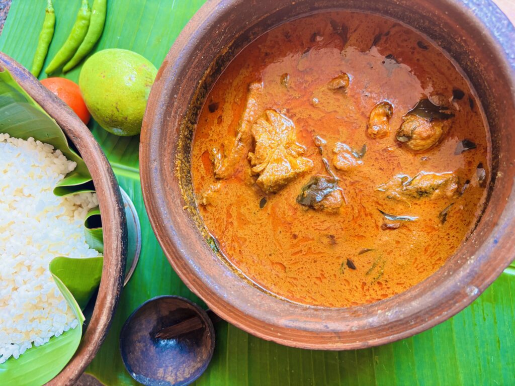 Kumarakam Fish Curry | Thenga Varutharacha Meen Curry With Video