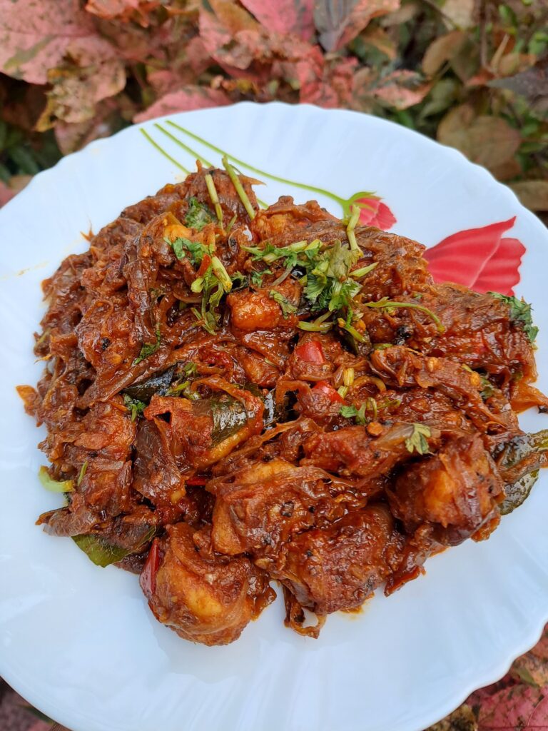 Prawns Roast With Coconut Milk